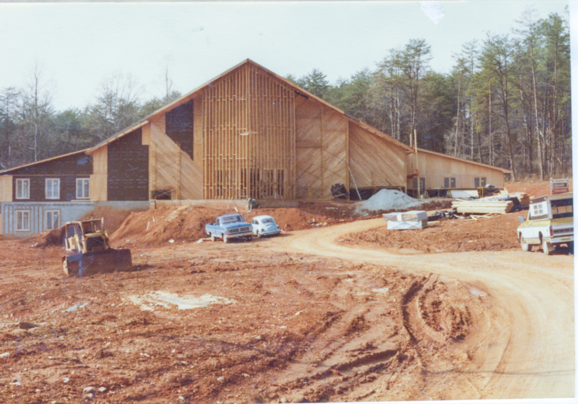 Trinity’s new building, 1982