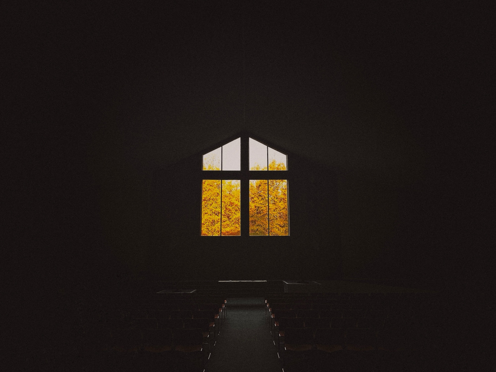 TPC front window in fall