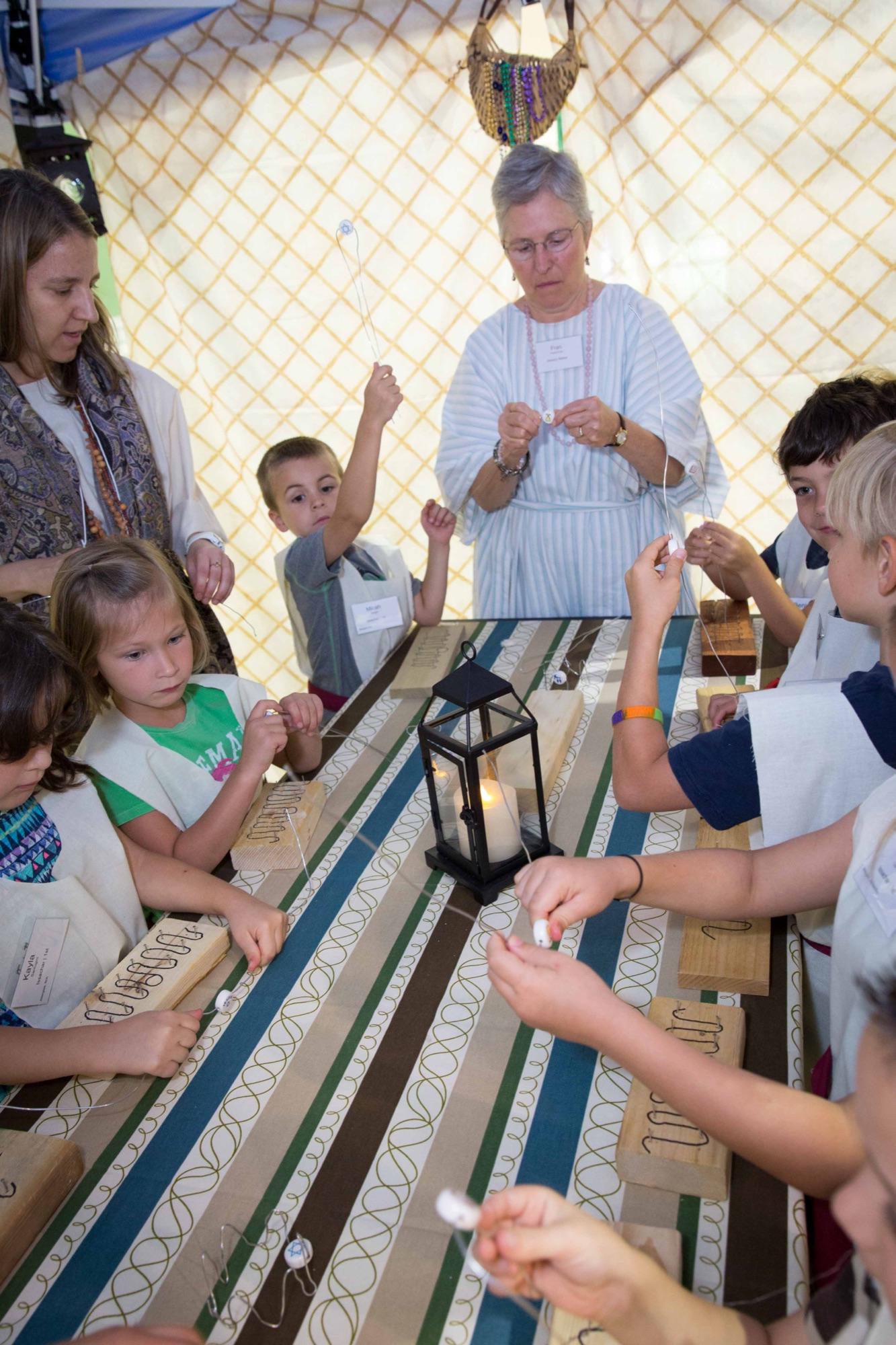Vacation Bible School craft tent